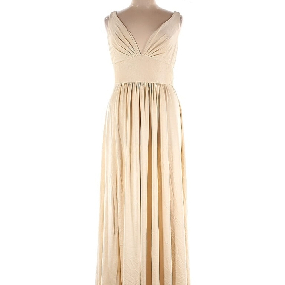 Elegant Cream Maxi Dress